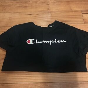Champion Women's Black Crop Top